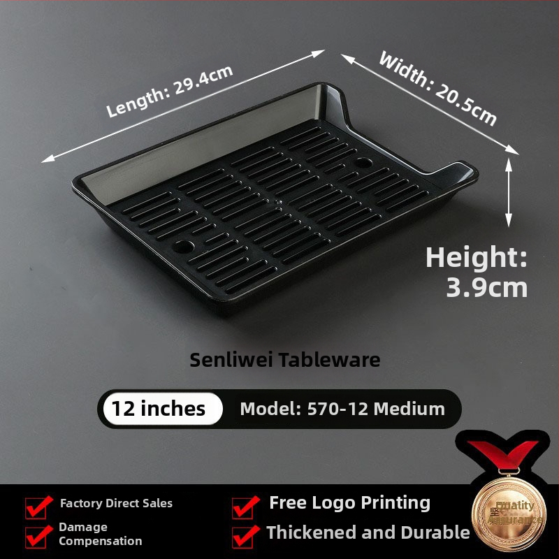 Melamin tanjur za ražnjiće, okrugli, promjer 17–17.9 cm, jednobojna glazirana površina, moderni minimalistički stil, za restorane