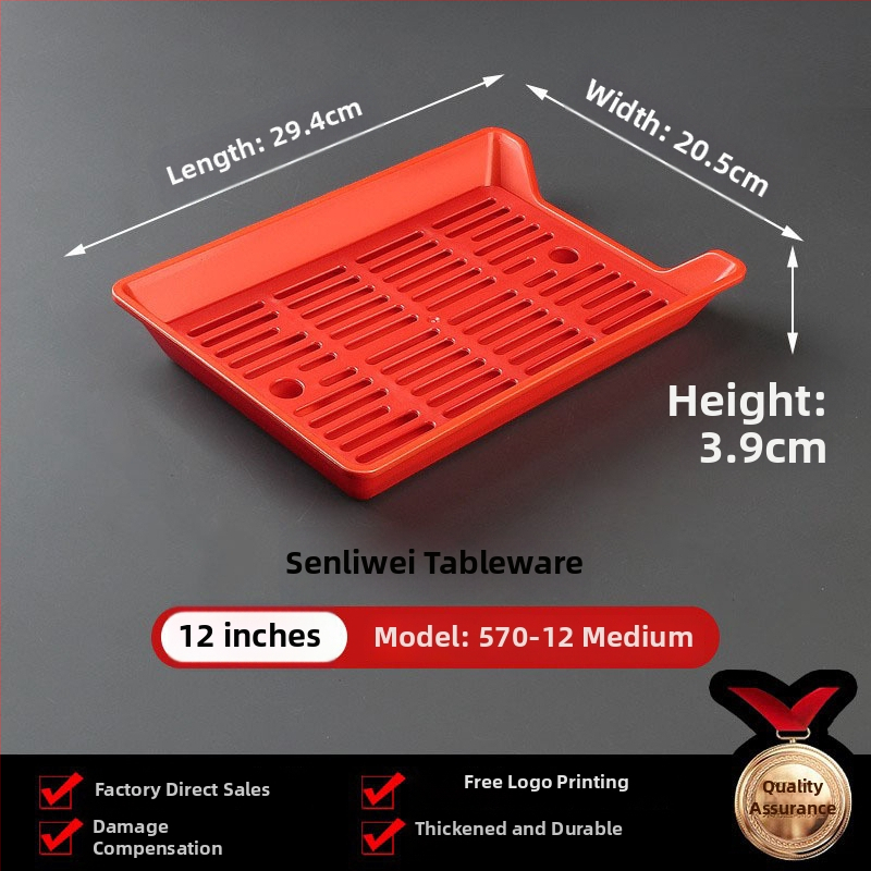 Melamin tanjur za ražnjiće, okrugli, promjer 17–17.9 cm, jednobojna glazirana površina, moderni minimalistički stil, za restorane