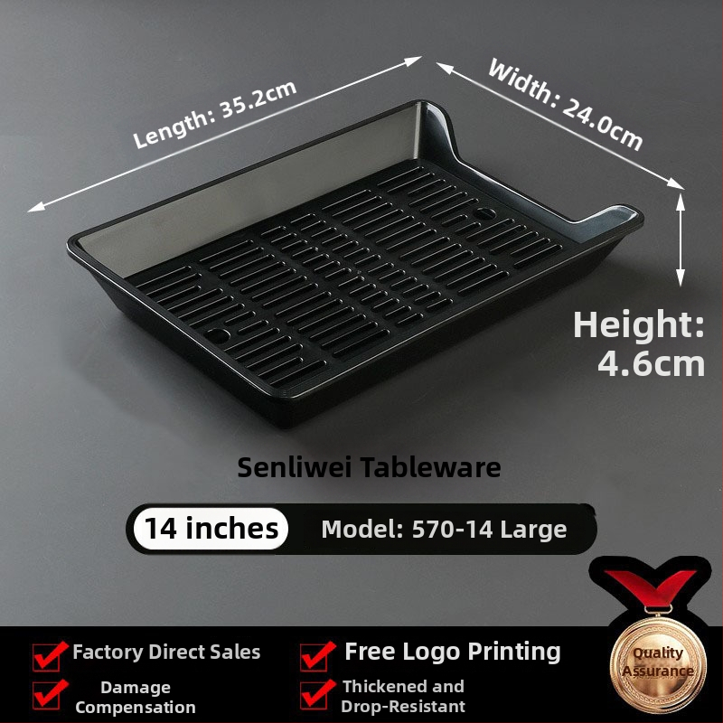 Melamin tanjur za ražnjiće, okrugli, promjer 17–17.9 cm, jednobojna glazirana površina, moderni minimalistički stil, za restorane