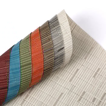 Lai Cai PVC Csúszásmentes Szövött Asztalterítő Alátét, Hőszigetelő, Ovális vagy Kerek Formájú