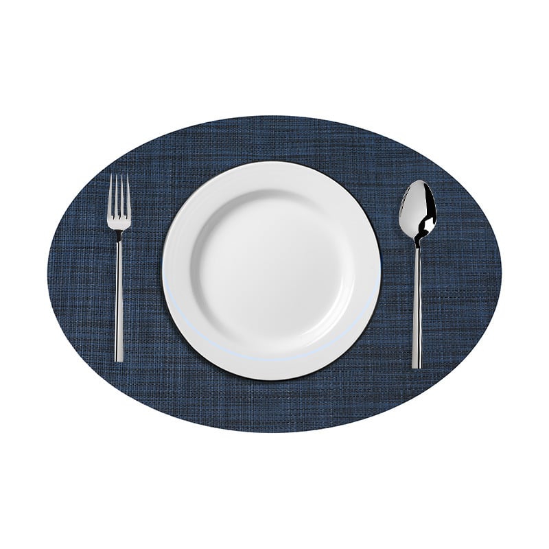 Lai Cai PVC Csúszásmentes Szövött Asztalterítő Alátét, Hőszigetelő, Ovális vagy Kerek Formájú