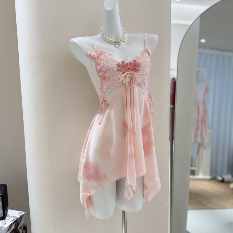 Noćna haljina tipa sling od ice silk s V-izrezom, bez rukava, ultra tankom tkaninom (81–100 g/m²), 95–100% poliester