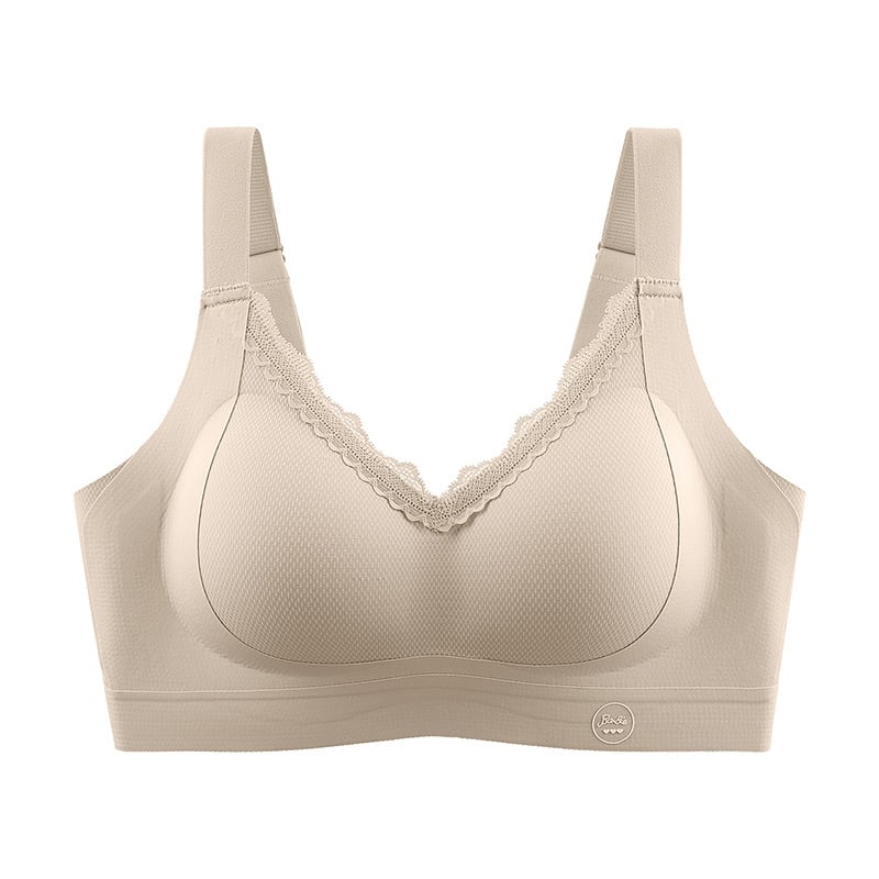 Nelyginė liemenėlė su minkšta atrama, V iškirptė, nėriniai, 3/4 puodelių iš putų modelio, bevielė