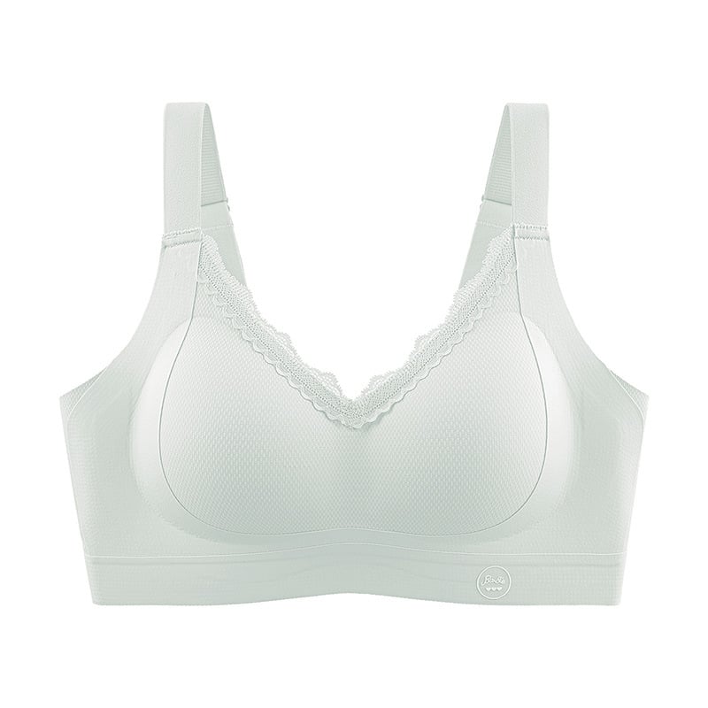 Nelyginė liemenėlė su minkšta atrama, V iškirptė, nėriniai, 3/4 puodelių iš putų modelio, bevielė