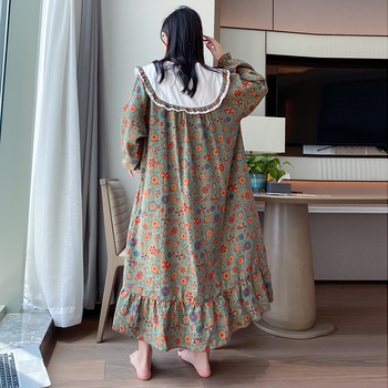 100% pamut hálóing otthoni viselésre, hosszú ujjú, rajzfilm mintázat, vékony légáteresztő anyag