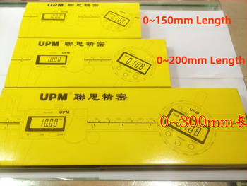 Skaitmeninis šlyperis su LCD ekranu, matavimo diapazonai 0-150 mm ir 200-300 mm