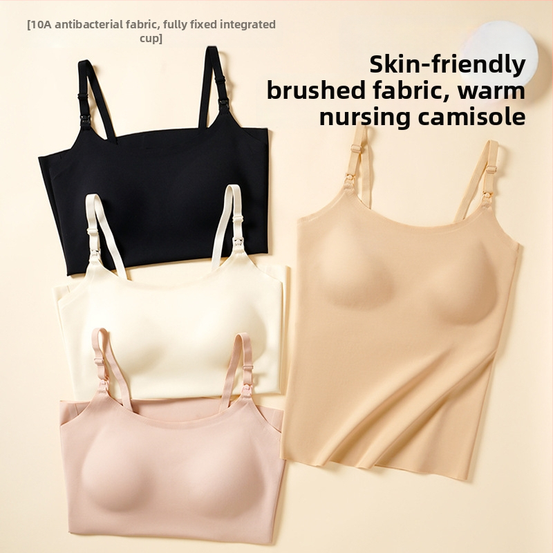 Кърмещ потник за есен-зима, кръгло деколте, без ръкави, плат: найлон; основна тъкан: лен 80%; еднотонен.