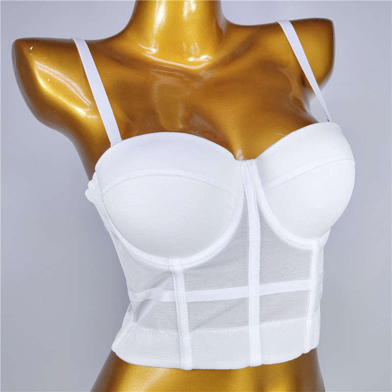 Bustier korzet s odvojivim trakama, uski kroj, poliester tkanina, sadržaj poliester 80–90%