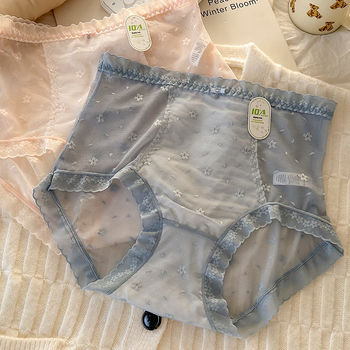 Plus-size gaćice od frančuske čipke, visoki pojas, prozračan materijal, pamuk podstava u preponama