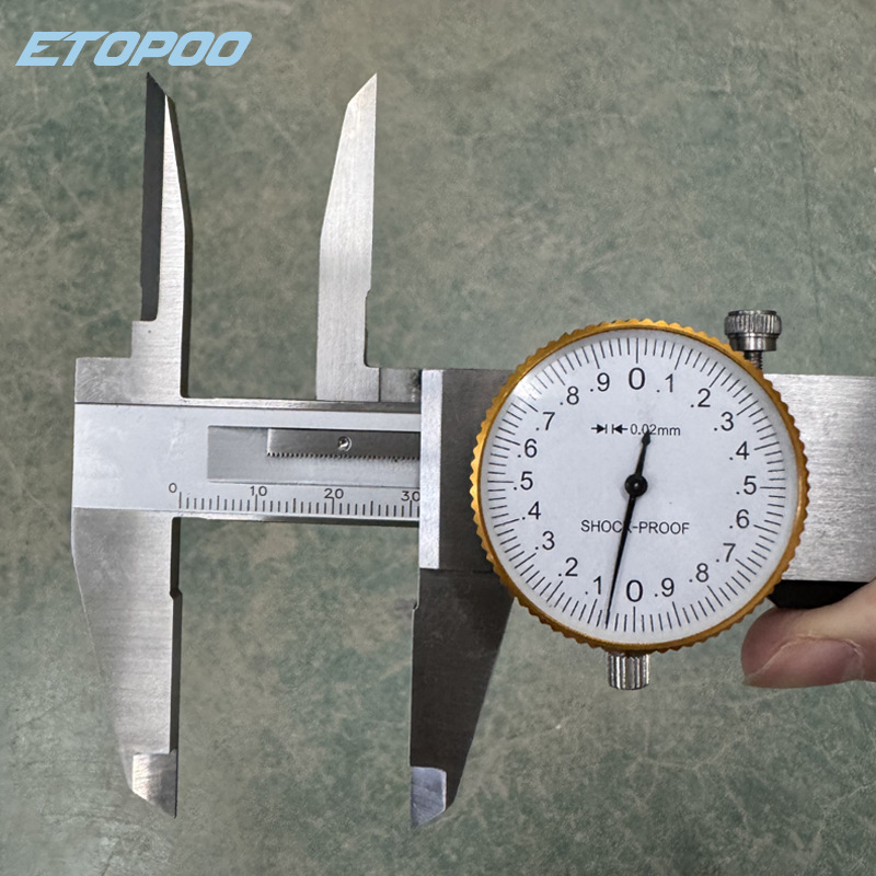 Etopoo Caliper vernier extins cu indicator pe cadran și fălci superioare prelungite