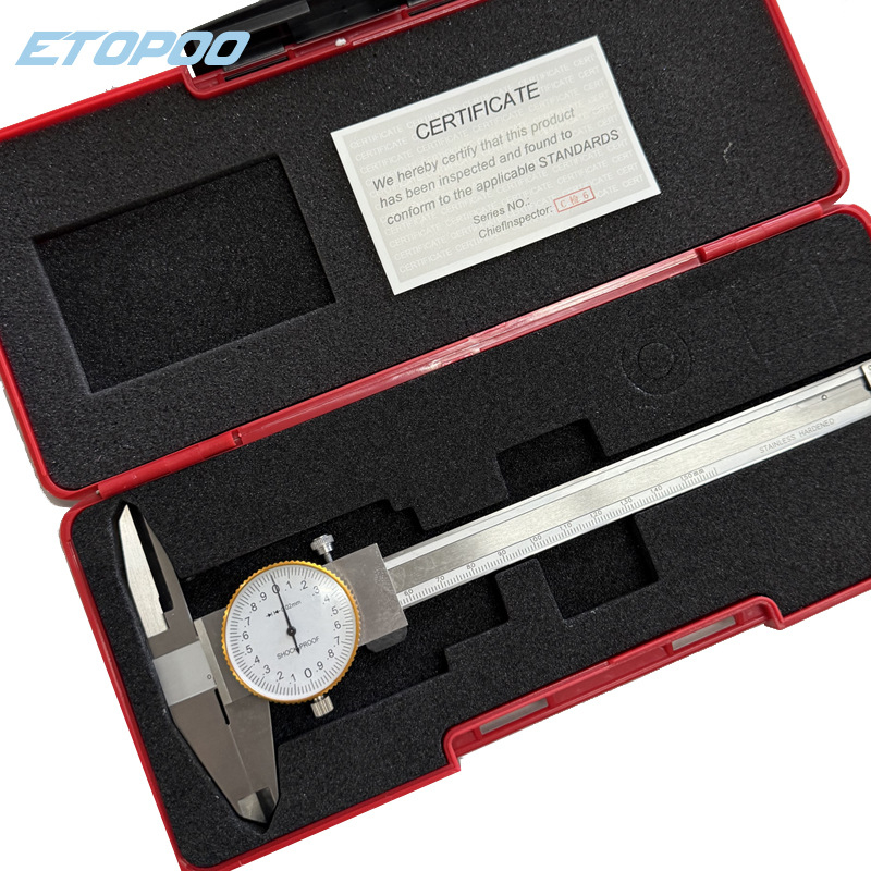 Etopoo Caliper vernier extins cu indicator pe cadran și fălci superioare prelungite