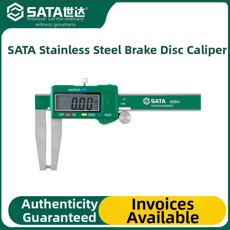 Nerūdijančio plieno skaitmeninis kaliperis - aukšta tikslumas, skaitmeninis ekranas, prekinis ženklas Sata/Sida