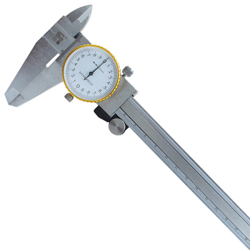 Diales tolókaliper vernierrel, négyfunkciós mechanikus mérőeszköz ipari mérésekhez