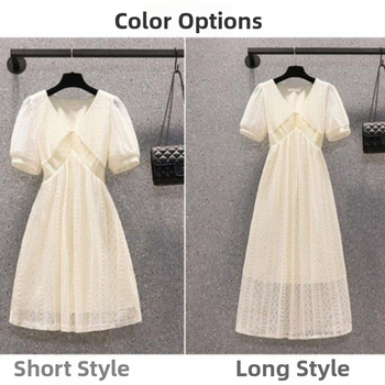 Suve imetamiskleit - keskmise pikkusega, lühikesed varrukad, kõrge kaelus, Korea tänav hipster stiil, 90–95% puuvill