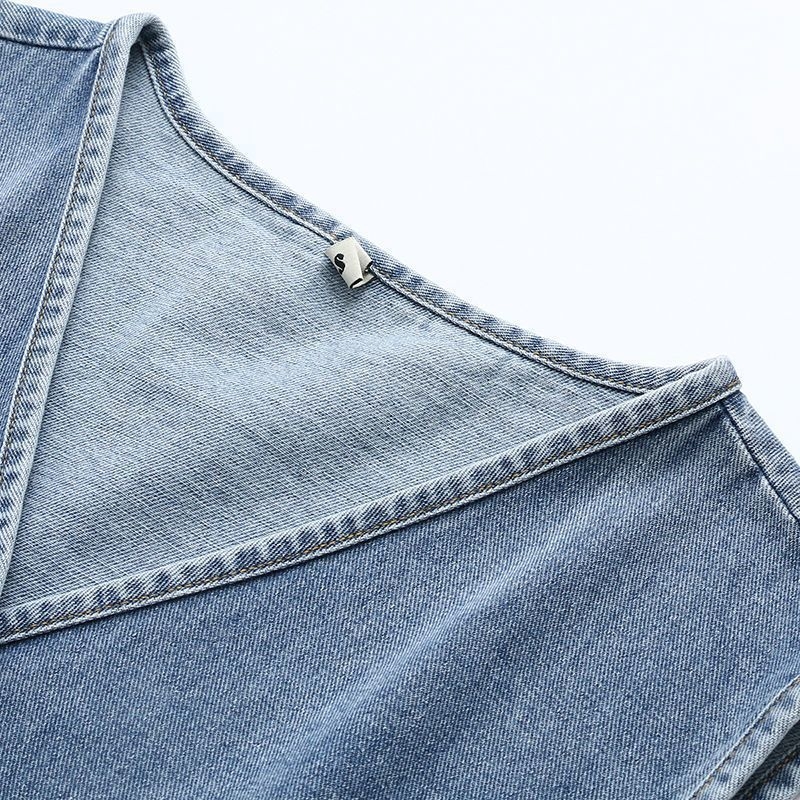Ženski chenille prsluk s polo ovratnikom, kopčanje na jedan gumb, 50–70% spandexa
