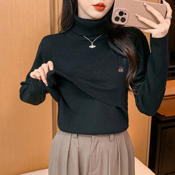 Imetav top sügisel-talvel kapuutsiga, kits lõige, pikkade varrukatega, imetamisavaga, pool kõrge kaelus, pikkus 50–65 cm