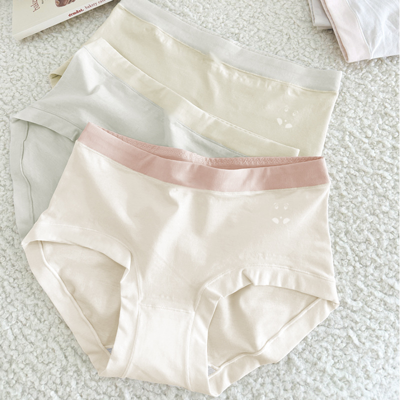 Slipuri femei – bumbac 60-count, respirabile, talie medie, dantelă, căptușeală din mătase de mulberry