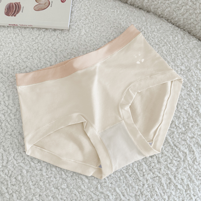 Slipuri femei – bumbac 60-count, respirabile, talie medie, dantelă, căptușeală din mătase de mulberry