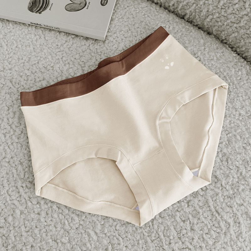 Slipuri femei – bumbac 60-count, respirabile, talie medie, dantelă, căptușeală din mătase de mulberry