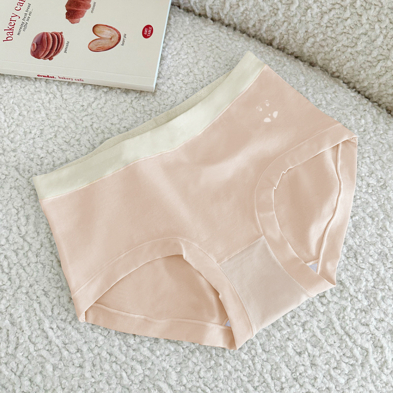 Slipuri femei – bumbac 60-count, respirabile, talie medie, dantelă, căptușeală din mătase de mulberry