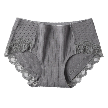 Ženske pamučne gaćice s srednje visokim strukom, prozračne, podizanje bokova, pleteni materijal; glavni materijal 95% pamuk, podstava 100% pamuk