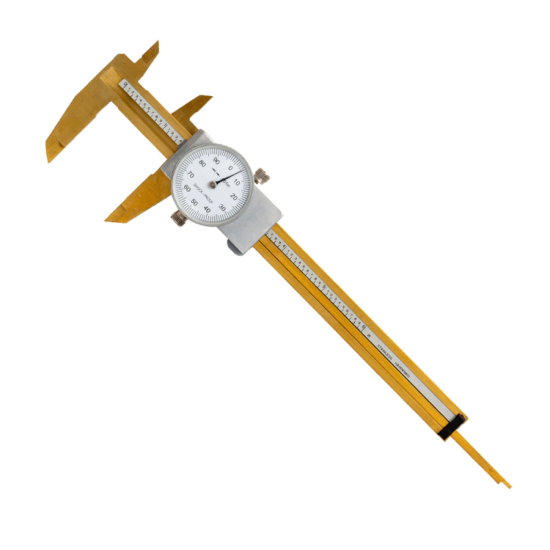 JAVIER caliper vernier cu cadran, placat cu titan, rezoluție 0,02 mm