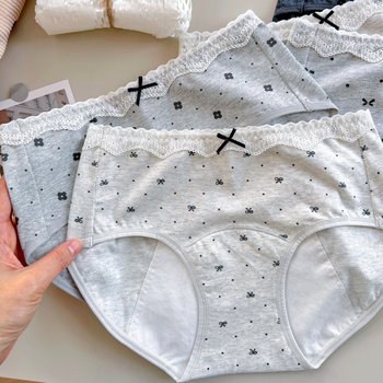 9276 Stilne menstrualne gaćice za žene, nježna njega, udoban potpuno pokriće u jednom komadu, proširene kako bi spriječile bočno curenje