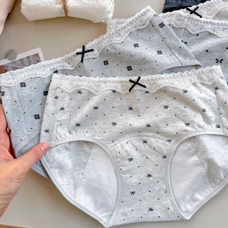 9276 Stilne menstrualne gaćice za žene, nježna njega, udoban potpuno pokriće u jednom komadu, proširene kako bi spriječile bočno curenje
