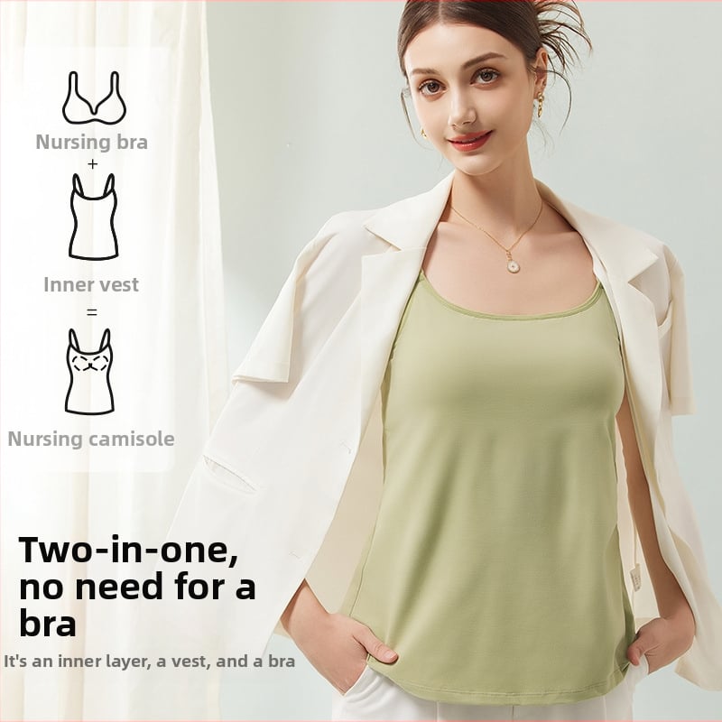 Памучен потник за кърмене за бременни – 100% памук, без подпора, подходящ за всички сезони, дебелина на плата 141–160 g/m2