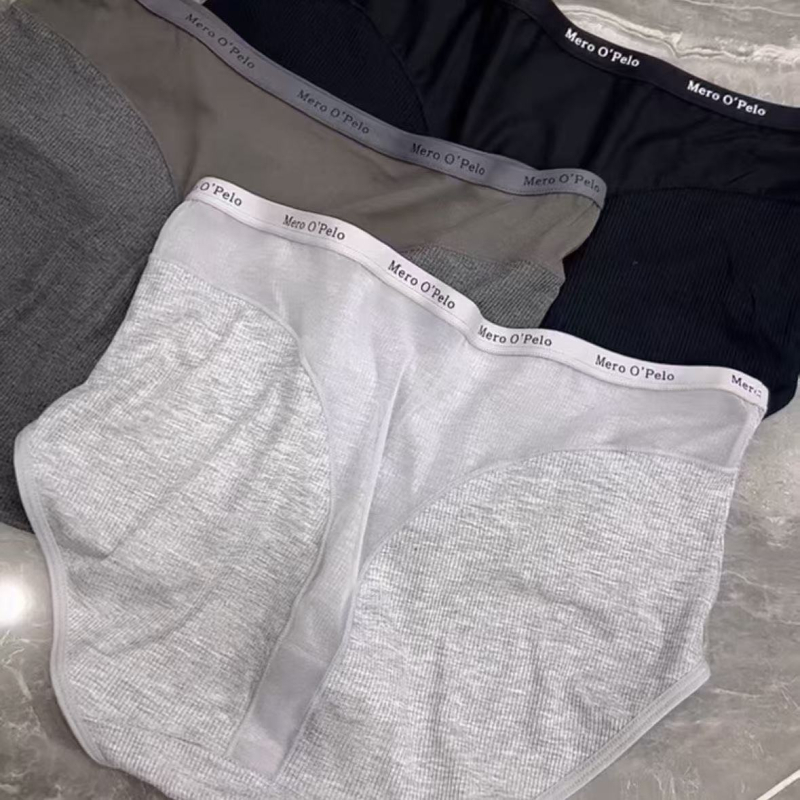 Sportski stil ženskih gaćica, prozračna, srednje visok pojas, veća veličina, pamuk podstava