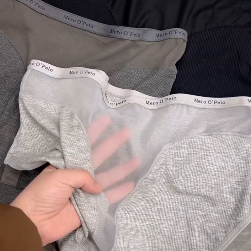 Sportski stil ženskih gaćica, prozračna, srednje visok pojas, veća veličina, pamuk podstava