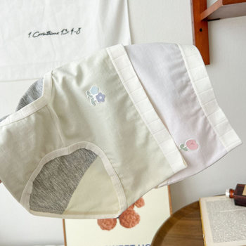 Slip din bumbac pentru fete, protecție împotriva scurgerilor, căptușeală din viscoză 100%, uscare rapidă, talie medie