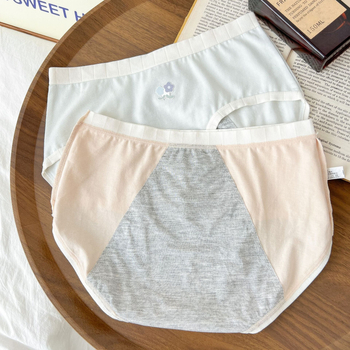 Slip din bumbac pentru fete, protecție împotriva scurgerilor, căptușeală din viscoză 100%, uscare rapidă, talie medie