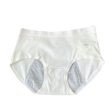 Slip din bumbac pentru fete, protecție împotriva scurgerilor, căptușeală din viscoză 100%, uscare rapidă, talie medie