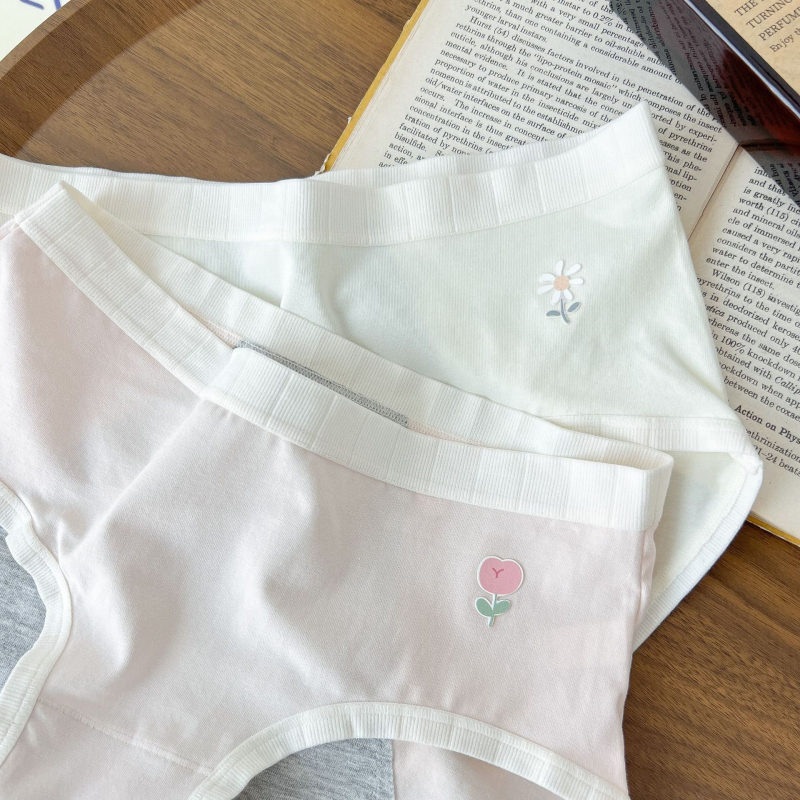 Slip din bumbac pentru fete, protecție împotriva scurgerilor, căptușeală din viscoză 100%, uscare rapidă, talie medie