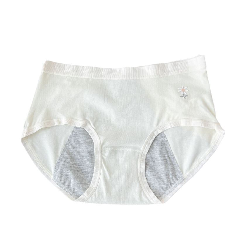 Slip din bumbac pentru fete, protecție împotriva scurgerilor, căptușeală din viscoză 100%, uscare rapidă, talie medie