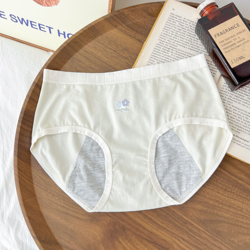 Slip din bumbac pentru fete, protecție împotriva scurgerilor, căptușeală din viscoză 100%, uscare rapidă, talie medie