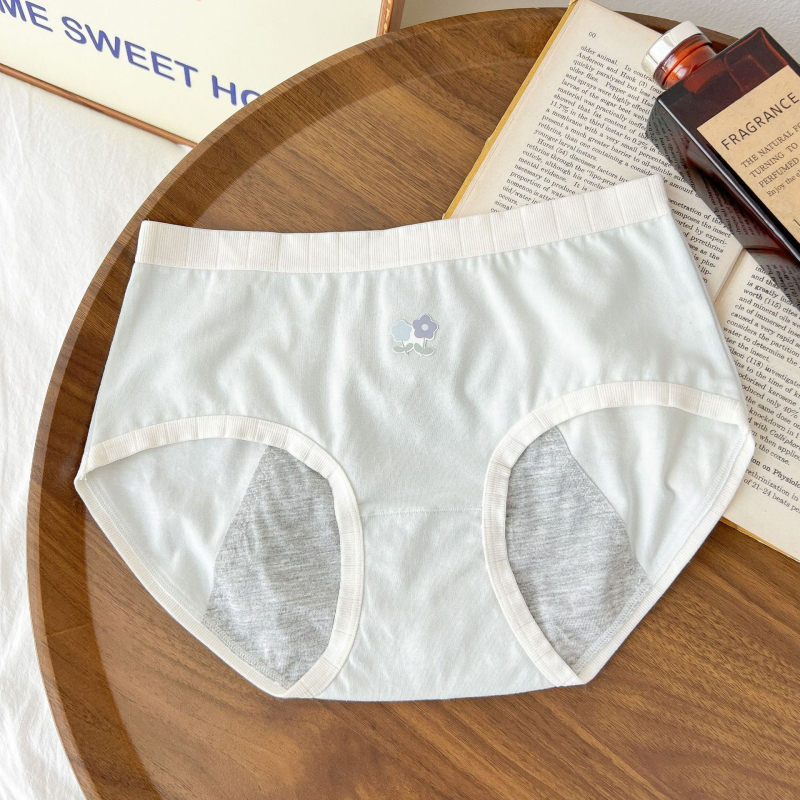 Slip din bumbac pentru fete, protecție împotriva scurgerilor, căptușeală din viscoză 100%, uscare rapidă, talie medie