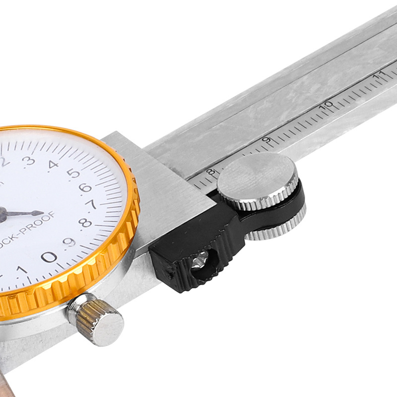CNSTZBC Индустриален удароустойчив калипер от неръждаема стомана с циферблат