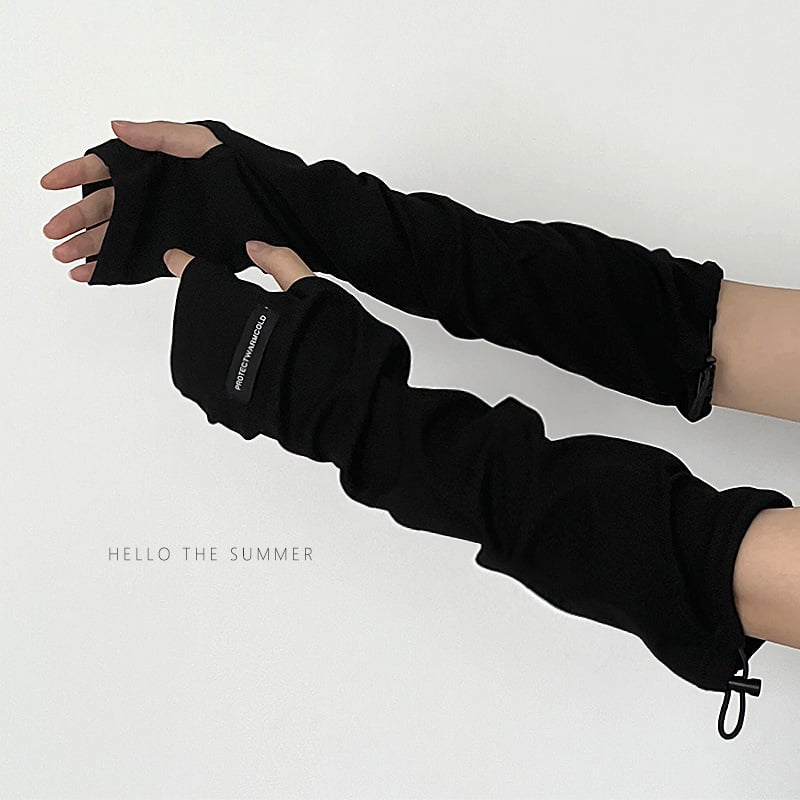 Crne moto rukave za zaštitu od sunca, Ice Silk ljetni zaštitni rukavi, ženski model i slobodan muški dizajn, modern stil