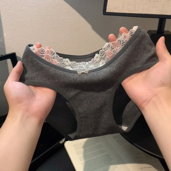 Γυναικείά βρακάκια σε ιαπωνικό στυλ, αναπνέον βαμβάκι, πλεκτά, με βαμβακερή επένδυση καβάλου, μεσαία ζώνη, μονόχρωμα