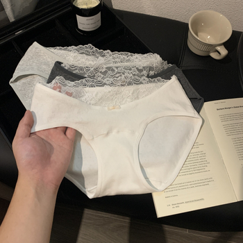 Γυναικείά βρακάκια σε ιαπωνικό στυλ, αναπνέον βαμβάκι, πλεκτά, με βαμβακερή επένδυση καβάλου, μεσαία ζώνη, μονόχρωμα