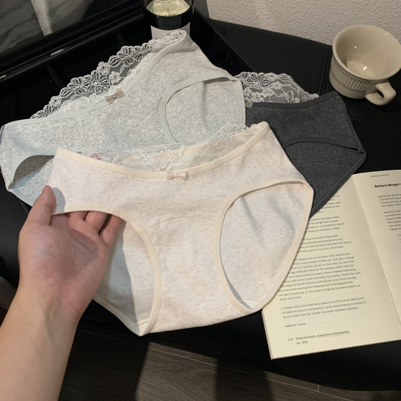 Γυναικείά βρακάκια σε ιαπωνικό στυλ, αναπνέον βαμβάκι, πλεκτά, με βαμβακερή επένδυση καβάλου, μεσαία ζώνη, μονόχρωμα