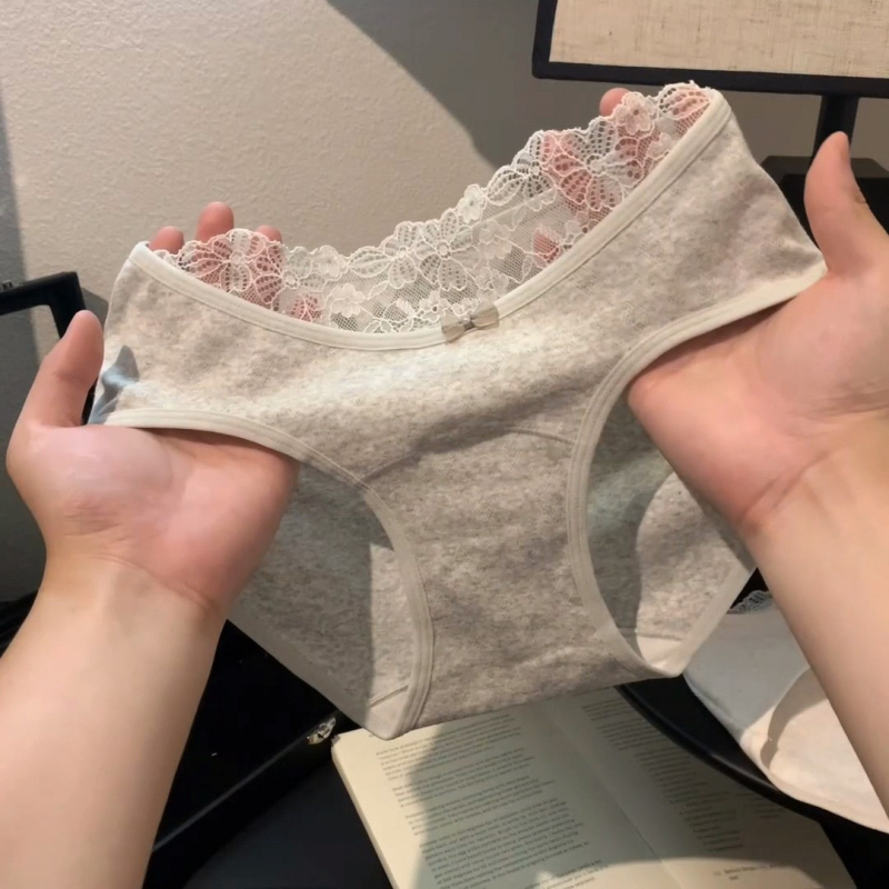 Γυναικείά βρακάκια σε ιαπωνικό στυλ, αναπνέον βαμβάκι, πλεκτά, με βαμβακερή επένδυση καβάλου, μεσαία ζώνη, μονόχρωμα