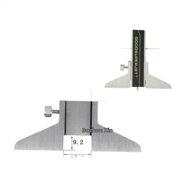 Pagrindo išplėtimas su gilumos matuokliu, Vernier kalibru ir skaitmeniniu rodmeniu