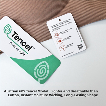 Σουτιέν χωρίς ραφές από Modal, πλήρες Κύπελλο, λεπτές φόρμες καλύμματα, πίσω διπλό κούμπωμα