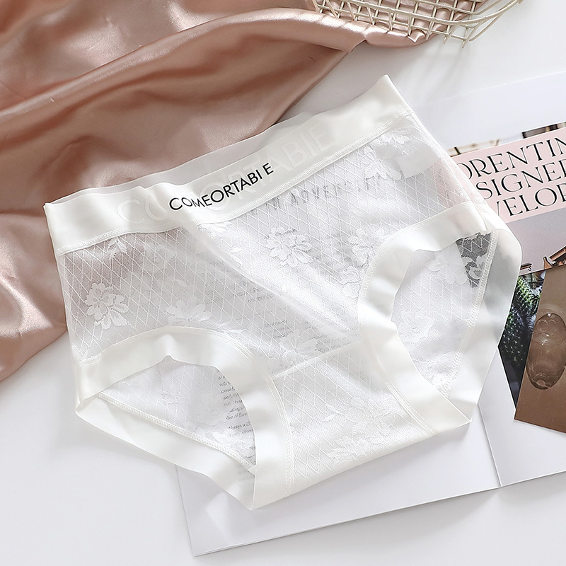 Γυναικείες εσώρουχα από νάιλον με μεσαία μέση, μοτίβο κειμένου (γράμματα/αριθμοί), ύφασμα 70-80% νάιλον, επένδυση καβάλου βισκόζη, διαπνέουσα, γρήγορο στέγνωμα, αντιβακτηριακό.