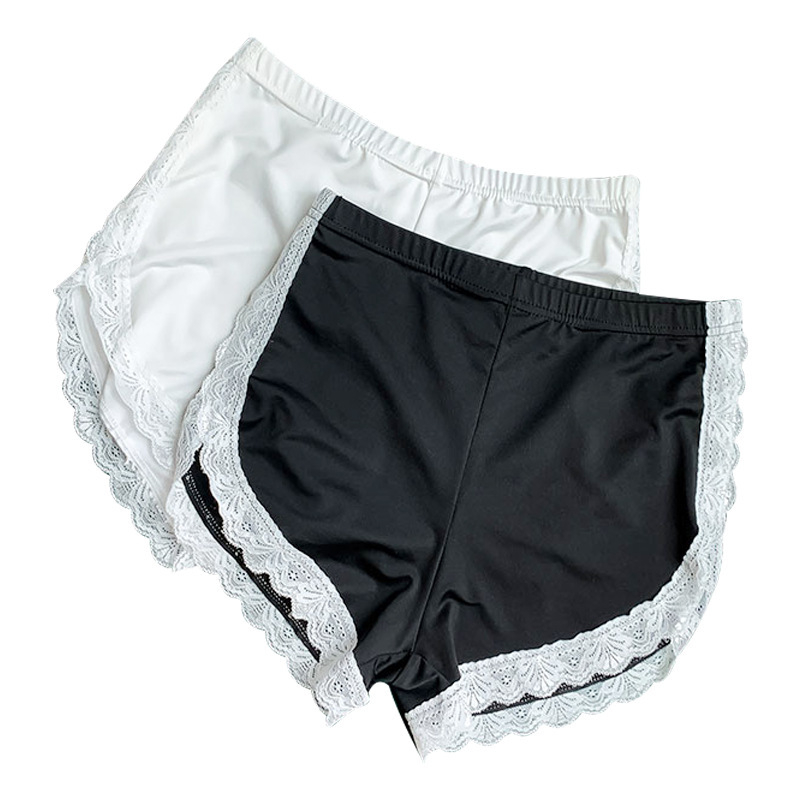 Дамски Ice Silk безопасни шорти, средна талия, безшевни, подплата Ice Silk