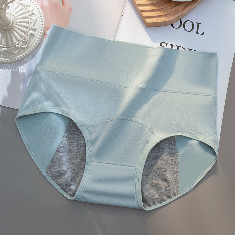 Chilot menstrual femei, anti-scurgere, talie înaltă, stil bikini, din Milk Silk, material principal 95% bumbac, căptușeală zonei genitale 95% bumbac, uscare rapidă