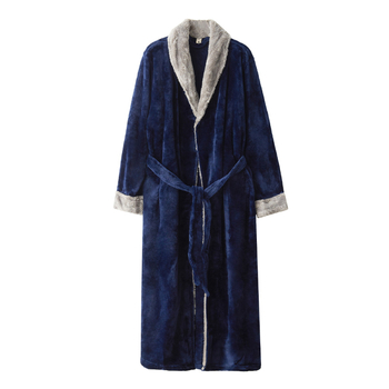 Flanelni kardigan pajama set za jesen i zimu, deblji 251–300 g/m², 100% poliester, V-izrez, dugi rukavi, stil za parove